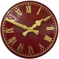 Macclesfield Outdoor Clock Service red dial