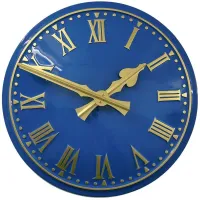 Macclesfield Outdoor Clock Service blue dial